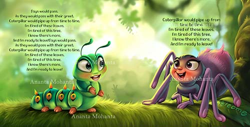 beautiful children's book illustrations- Ananta Mohanta