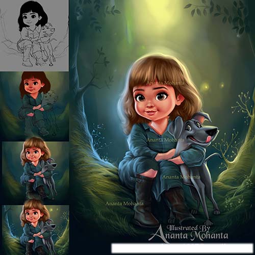 children's book illustration- Ananta Mohanta