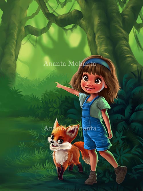 children's book illustrator- Ananta Mohanta