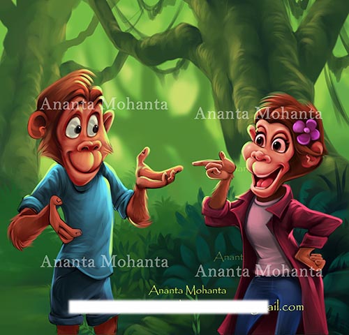 children's book illustrations- Ananta Mohanta